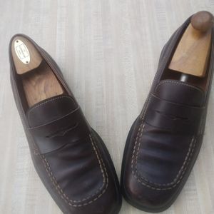 Tods Mens Casual Driving Brown Slipon Loafer Size 10.5 (197)